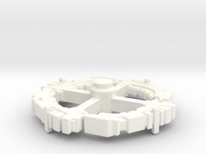 Station Ring Component in White Processed Versatile Plastic