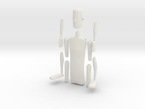 String action figure in White Natural Versatile Plastic