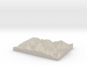 Model of Clearing House in Natural Sandstone