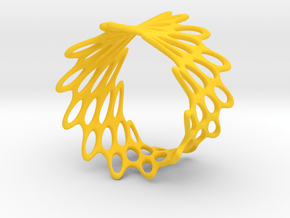 Net Bracelet in Yellow Processed Versatile Plastic