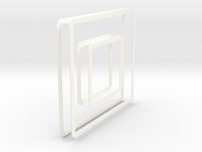 LM Windows Set in White Processed Versatile Plastic