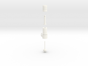 Pile Driver in White Processed Versatile Plastic