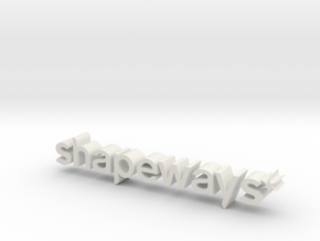 Shapeways Logo in White Natural Versatile Plastic