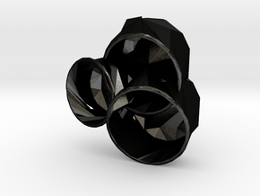 Meshmixrepair Planter 5414 in Matte Black Steel