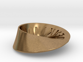 Deakin University Möbius Strip | 2mm in Natural Brass