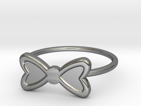 Midi Bow Ring, subtle and chic by titbit in Polished Silver