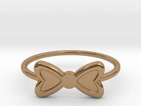 Knuckle Bow Ring, 15mm diameter by CURIO in Polished Brass