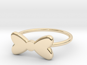 Midi Bow Ring the second by titbit in 14K Yellow Gold