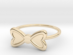 Midi Bow Ring, subtle and chic by titbit in 14K Yellow Gold