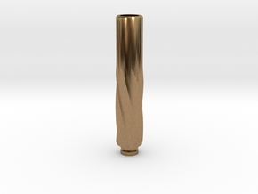 twisted Drip Tip in Natural Brass