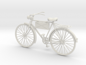 1:16 German Infantry Scout Bicycle in White Natural Versatile Plastic