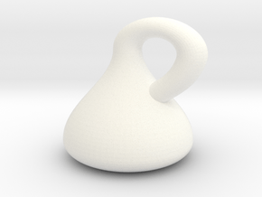 Klein Bottle - Non-Orientable Surface in White Processed Versatile Plastic