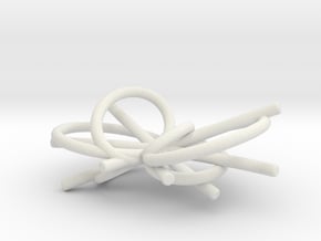 Higgs Boson Necklace in White Natural Versatile Plastic