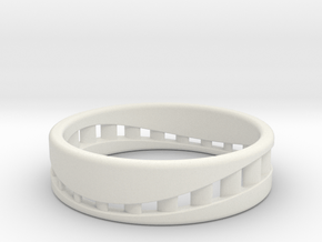 Wave in White Natural Versatile Plastic