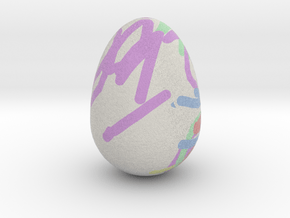 My Egg (Created in Magic 3D Easter Egg Painter) in Full Color Sandstone