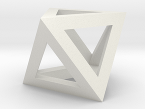 oktaeder kante in White Natural Versatile Plastic