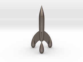 Moonrocket Small in Polished Bronzed Silver Steel