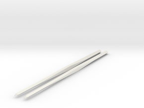 Shapeways Twistedsticks 140mm Long in White Natural Versatile Plastic