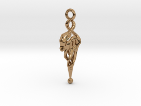 Gazelle Pendant in Polished Brass