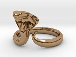 Cobrah ring size 14 in Polished Brass