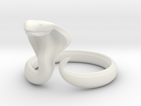Cobrah ring size 14 in White Natural Versatile Plastic