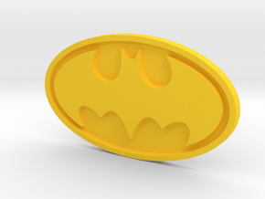 Batman emblem in Yellow Processed Versatile Plastic