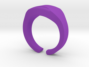 Heavy Ring model 1.3 (size US12: 21,4mm) in Purple Processed Versatile Plastic