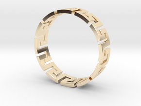 Meander Ring X12 in 14K Yellow Gold