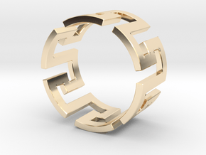 Meander Ring x6 in 14K Yellow Gold