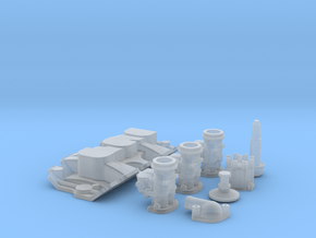 1/25 SBC 3X2 Stromberg Intake System in Tan Fine Detail Plastic