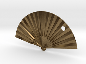 Oriental Fan in Natural Bronze