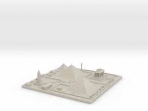Great pyramids of Giza 7''x7'' in Natural Sandstone