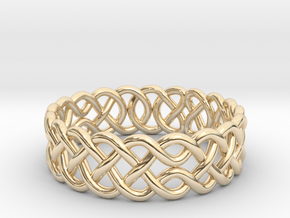 Celtic Ring - 17mm ⌀ in 14K Yellow Gold