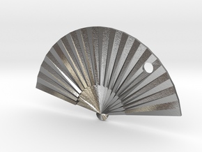 Oriental Fan in Natural Silver