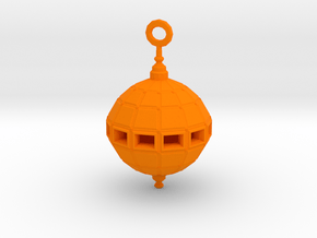 Grenade Bomb Pendant synthetic in Orange Processed Versatile Plastic