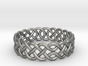Celtic Ring - 19mm ⌀ in Natural Silver