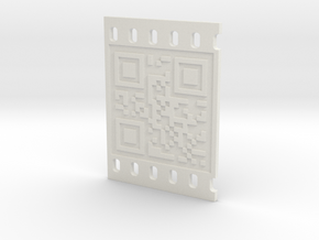 OCCUPY NEW YORK QR CODE 3D 50mm in White Natural Versatile Plastic