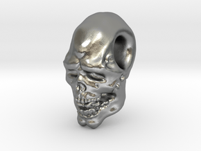 FridayThe13thPainted Joker Skull in Natural Silver