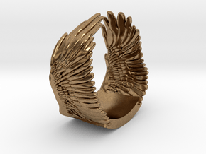 Wings Ring in Natural Brass