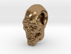 FridayThe13thPainted Joker Skull in Natural Brass