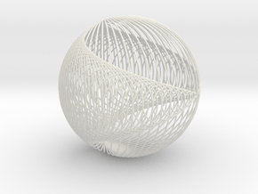 Cardio Sphere FormLabs 4 in White Natural Versatile Plastic