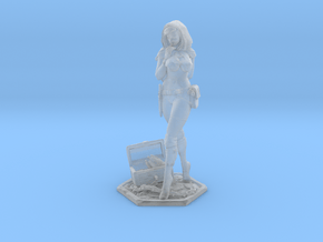 Female Thief 40mm Game Piece in Smooth Fine Detail Plastic