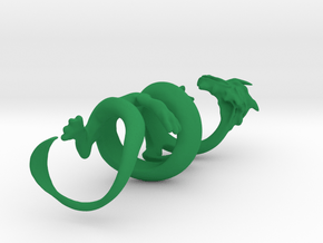 Oriental Dragon Gripper 22mm in Green Processed Versatile Plastic