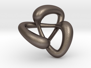 knot to wear in Polished Bronzed Silver Steel