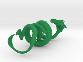 Oriental Dragon Gripper 23mm in Green Processed Versatile Plastic