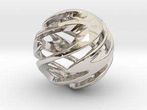  Spiral Sphere Pendent in Platinum