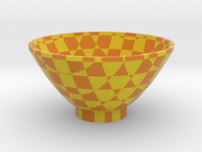 DRAW bowl - cube matrix in Full Color Sandstone