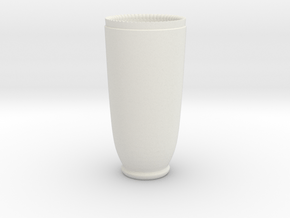 Shotgunshotglass Ceramic in White Natural Versatile Plastic