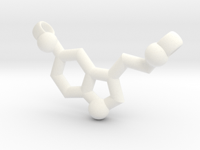 Serotonin in White Processed Versatile Plastic