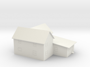 Custom House Model in White Natural Versatile Plastic